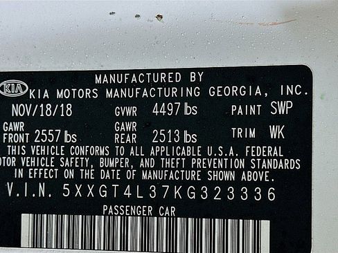 Used 2019 Kia Optima LX image 29