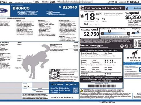 New 2026 Ford Bronco Outer Banks w/ Sasquatch Package AWD/4WD image 26
