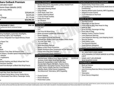 Used 2022 Subaru Outback Premium w/ Popular Package #1 image 5