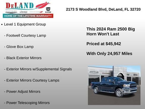 Used 2024 RAM 2500 Big Horn w/ Bed Utility Group image 12