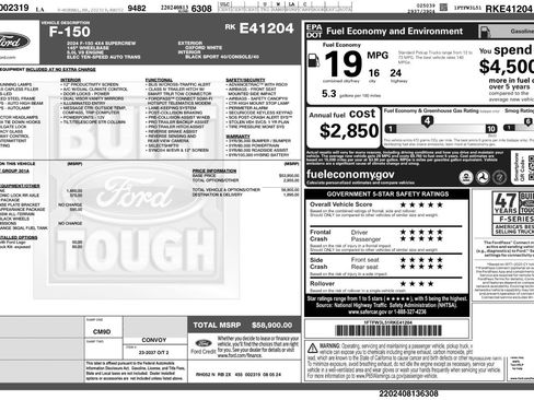 Used 2024 Ford F150 XLT w/ XLT Black Appearance Package AWD/4WD image 59