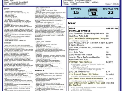 Used 2016 GMC Yukon XL Denali w/ Open Road Package image 6