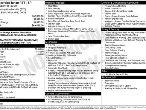 Used 2023 Chevrolet Tahoe RST AWD/4WD image 43