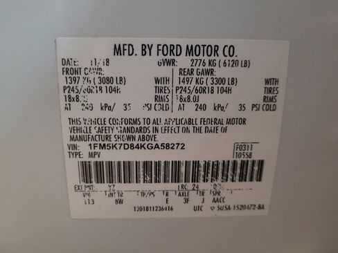Used 2019 Ford Explorer XLT w/ Equipment Group 201A FWD image 33