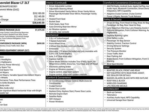 Used 2023 Chevrolet Blazer LT w/ Convenience Package FWD image 31