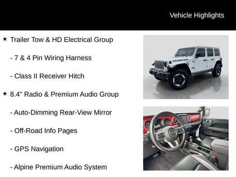 Used 2021 Jeep Wrangler Unlimited Rubicon w/ Uconnect 4C Nav & Sound Group AWD/4WD image 11