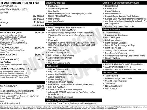 Used 2025 Audi Q8 Premium Plus w/ Premium Plus Package AWD/4WD image 20