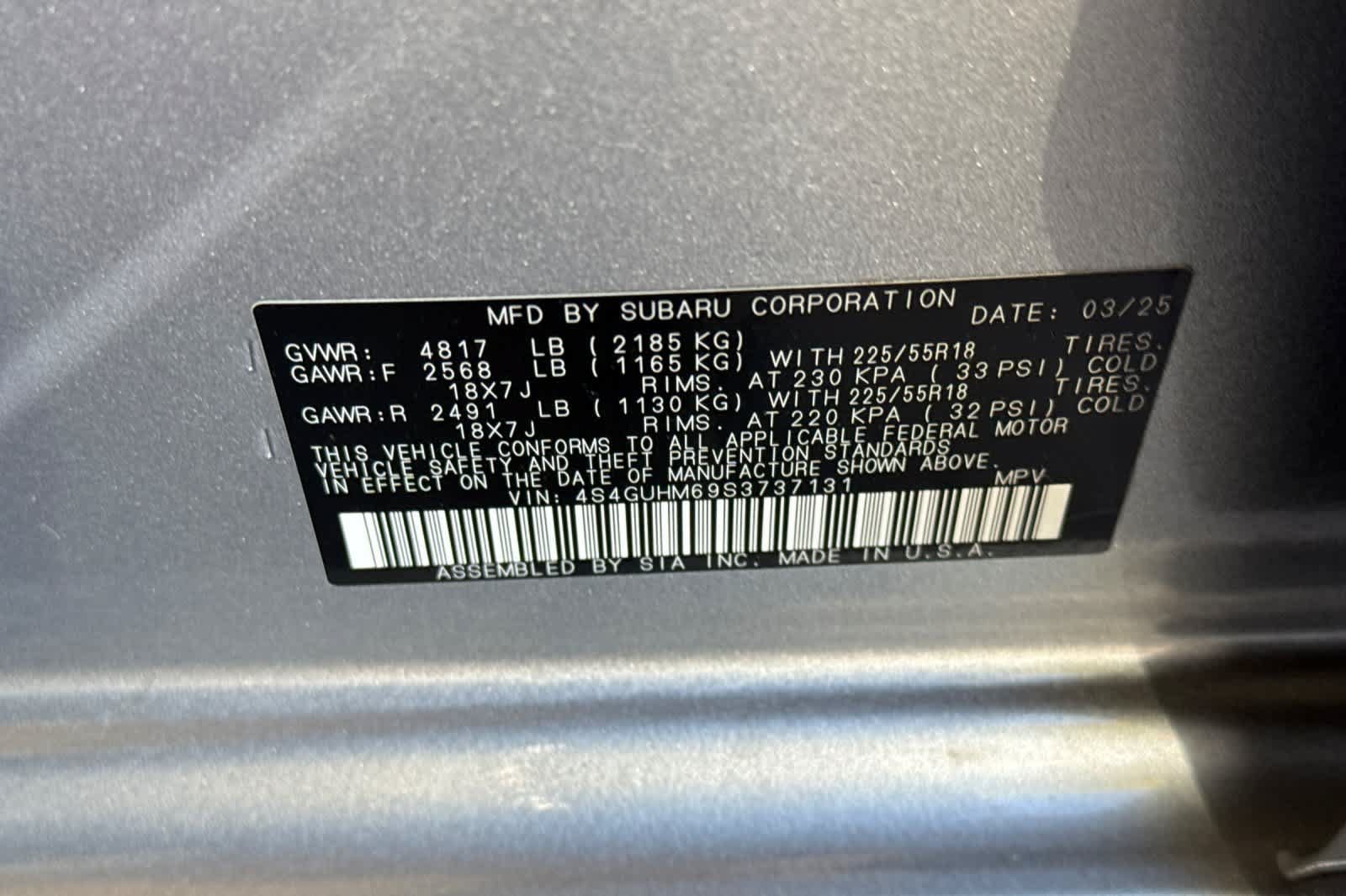 Certified 2025 Subaru Crosstrek 2.5i Limited AWD/4WD image 31