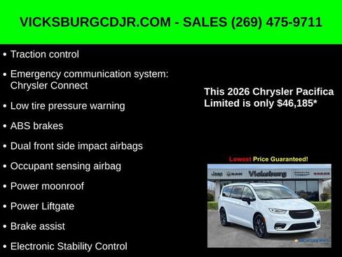 New 2026 Chrysler Pacifica Limited w/ S Appearance Package image 22