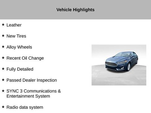Used 2019 Ford Fusion Energi Titanium FWD image 9