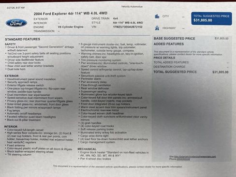 Used 2004 Ford Explorer XLT image 24