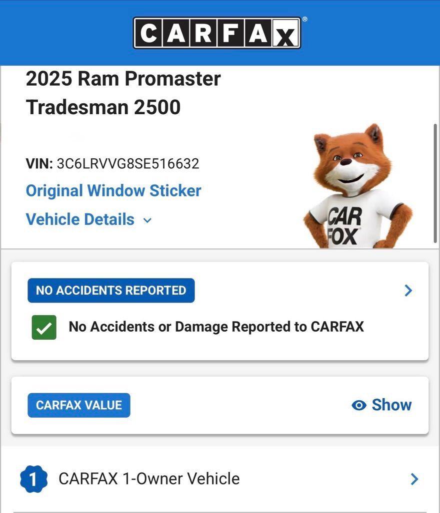 Used 2025 RAM ProMaster 2500 w/ U-Haul Equipment Group FWD image 4