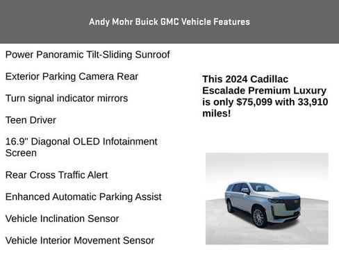Used 2024 Cadillac Escalade Premium Luxury w/ Touring Package image 8