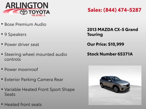 Used 2013 MAZDA CX-5 Grand Touring image 3