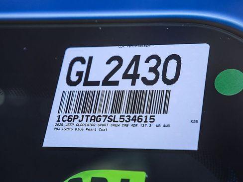 New 2025 Jeep Gladiator Sport image 29