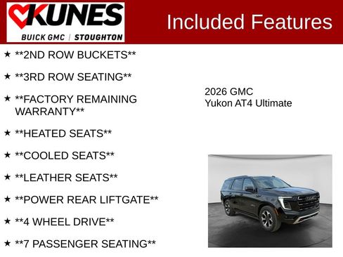 Used 2026 GMC Yukon AT4 Ultimate AWD/4WD image 3