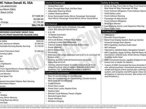 Used 2022 GMC Yukon XL Denali AWD/4WD image 3