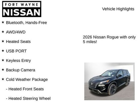 New 2026 Nissan Rogue SV w/ Cold Weather Package image 8