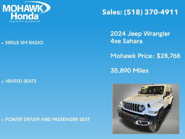 Used 2024 Jeep Wrangler Unlimited Sahara w/ Technology Group AWD/4WD image 14
