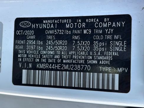 Used 2021 Hyundai Palisade SEL w/ Premium Package FWD image 40