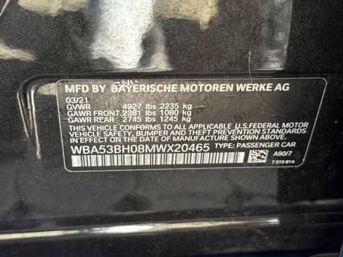 Used 2021 BMW 530i w/ Convenience Package image 34