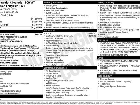 New 2025 Chevrolet Silverado 1500 W/T w/ WT Value Package image 33