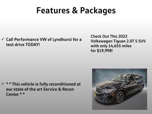 Used 2022 Volkswagen Tiguan S AWD/4WD image 4