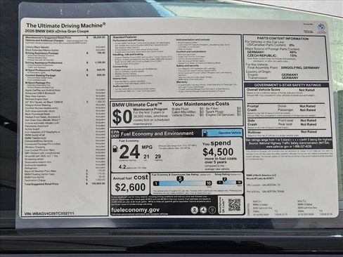 New 2026 BMW 840i xDrive image 17