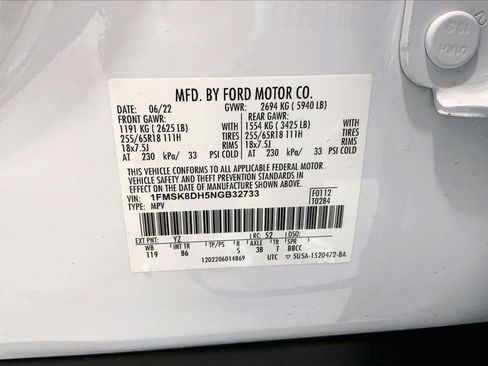 Used 2022 Ford Explorer XLT image 33