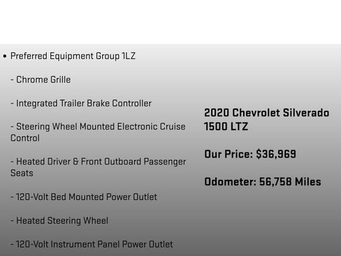 Used 2020 Chevrolet Silverado 1500 LTZ w/ LTZ Premium Package image 24