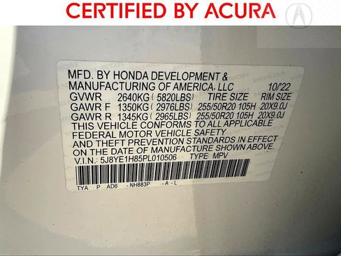 Certified 2023 Acura MDX SH-AWD w/ Advance Package image 42