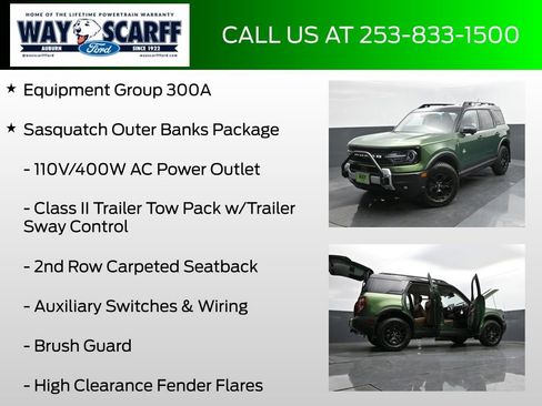 New 2025 Ford Bronco Sport Outer Banks w/ Sasquatch Outer Banks Package AWD/4WD image 6