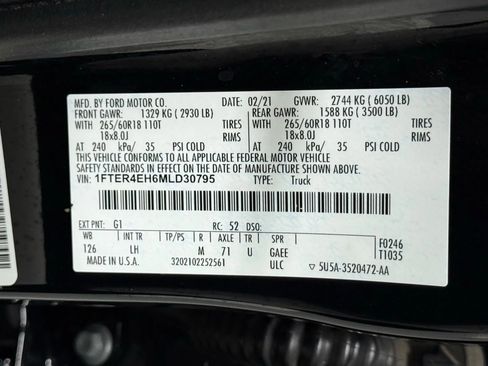 Used 2021 Ford Ranger XL w/ Equipment Group 101A High image 54