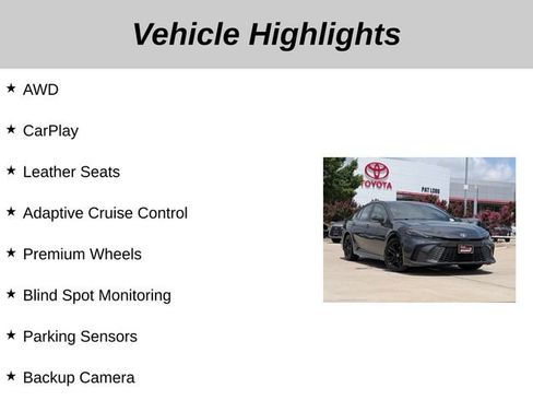 Used 2025 Toyota Camry SE w/ Convenience Package AWD/4WD image 5