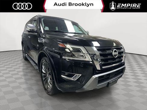 Used 2021 Nissan Armada Platinum w/ Captain's Chairs Package AWD/4WD image 1