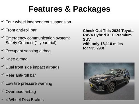 Used 2024 Toyota RAV4 XLE Premium w/ Weather Package image 13