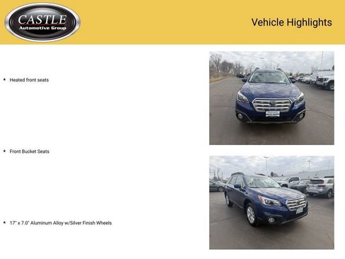 Used 2017 Subaru Outback 2.5i Premium w/ Protection Package #2 image 7