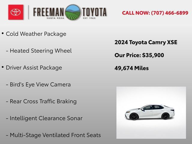 Used 2024 Toyota Camry XSE w/ Navigation Package FWD image 5