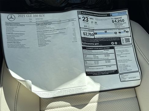 New 2025 Mercedes-Benz GLE 350 image 34