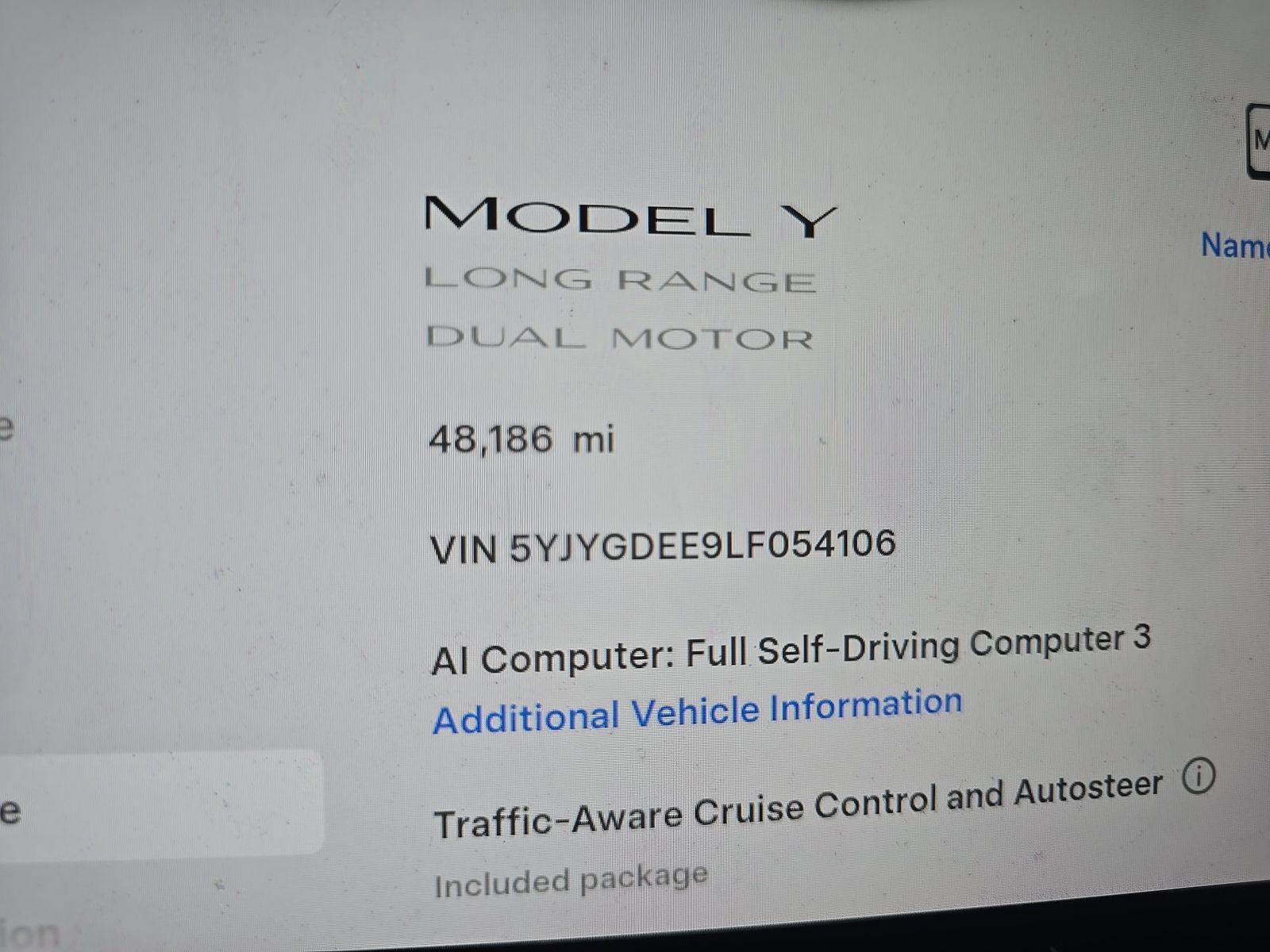 Used 2020 Tesla Model Y Long Range AWD/4WD image 7