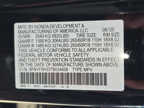 Used 2026 Honda Passport RTL image 38