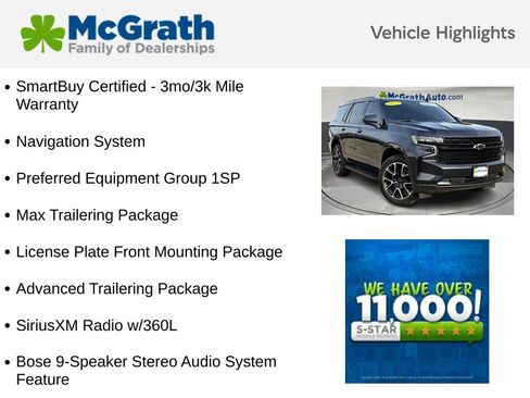 Used 2023 Chevrolet Tahoe RST w/ Max Trailering Package AWD/4WD image 5