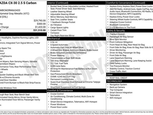 Used 2024 MAZDA CX-30 AWD 2.5 S w/ Preferred Package image 1