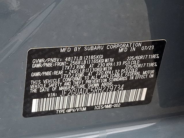 Used 2024 Subaru Crosstrek 2.0i Premium AWD/4WD image 31