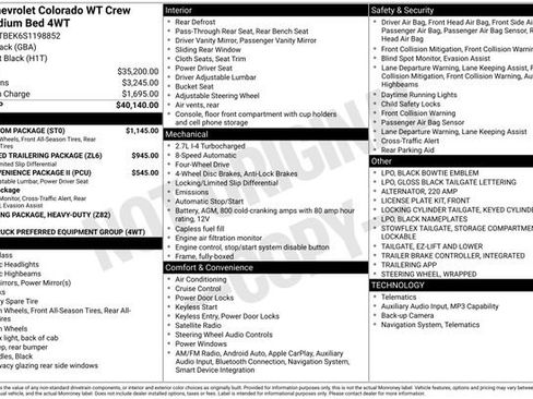 Used 2025 Chevrolet Colorado W/T w/ WT Custom Package AWD/4WD image 21