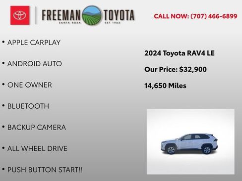 Used 2024 Toyota RAV4 LE AWD/4WD image 5