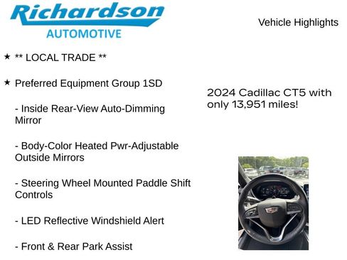 Used 2024 Cadillac CT5 Premium Luxury w/ Super Cruise 2 Package AWD/4WD image 11