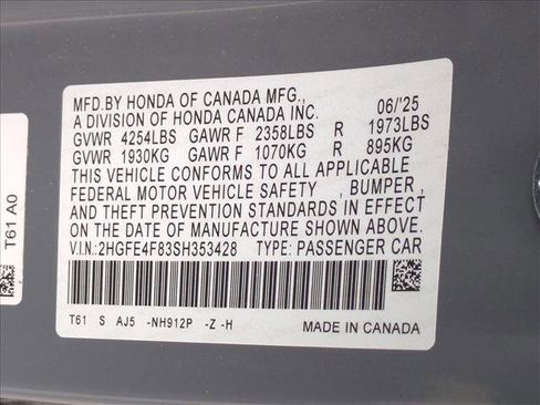 Used 2025 Honda Civic Sport Touring image 26