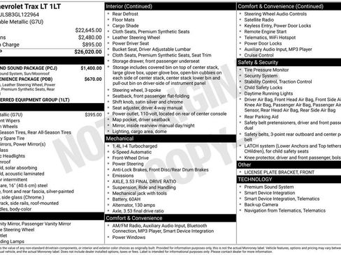 Used 2016 Chevrolet Trax LT w/ LT Sun and Sound Package image 18