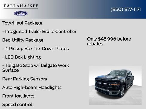 New 2025 Ford F150 XLT w/ Equipment Group 302A MID image 11